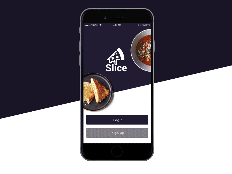 Slice App animation app food gif interactions intro loading motion transition ui ux uxmotion