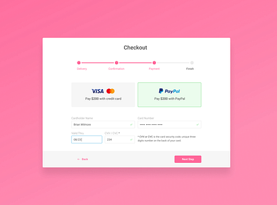 Checkout Page 002 checkout checkout form checkout page dailyui design figma figmadesign gradient ui uidesign