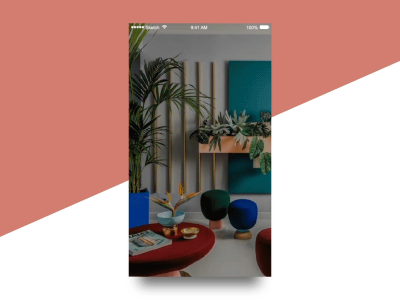 Furniture Shop App animation app furniture retro sketch ui ux