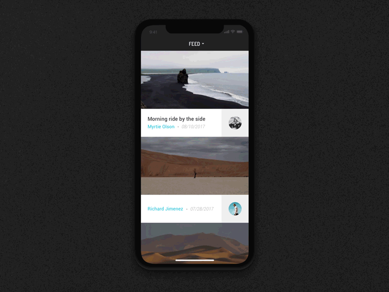 Hello, Dribbble! animation black space dribbble first shot hello iphonex microinteraction ui ux