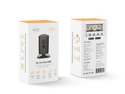 Oco Camera Packages brand branding camera design identity logo package packaging