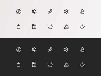 Yoga Instructor Icons