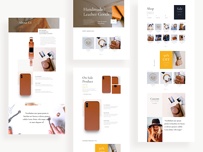 Leather Company Template Design for Divi