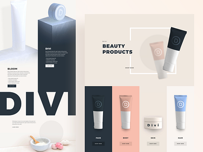 Beauty Product - Sneak Peek beauty beauty app beauty logo beauty product beauty salon clean ui divi divi theme dribbble best shot elegantthemes gradient illustration landing page minimal template typography ui ux website wordpress