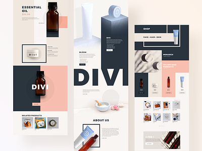 Beauty Product Template Design for Divi