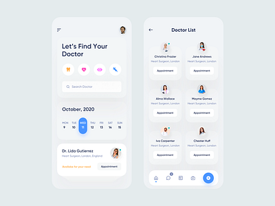Medical Mobile App by Ishtiaq Khan Parag for Unflip on Dribbble