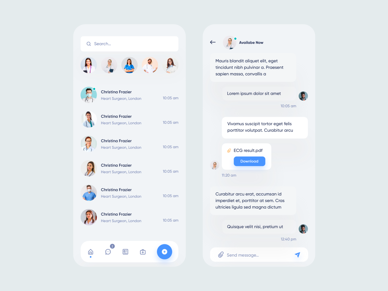 Medical Mobile App by Ishtiaq Khan Parag for Unflip on Dribbble