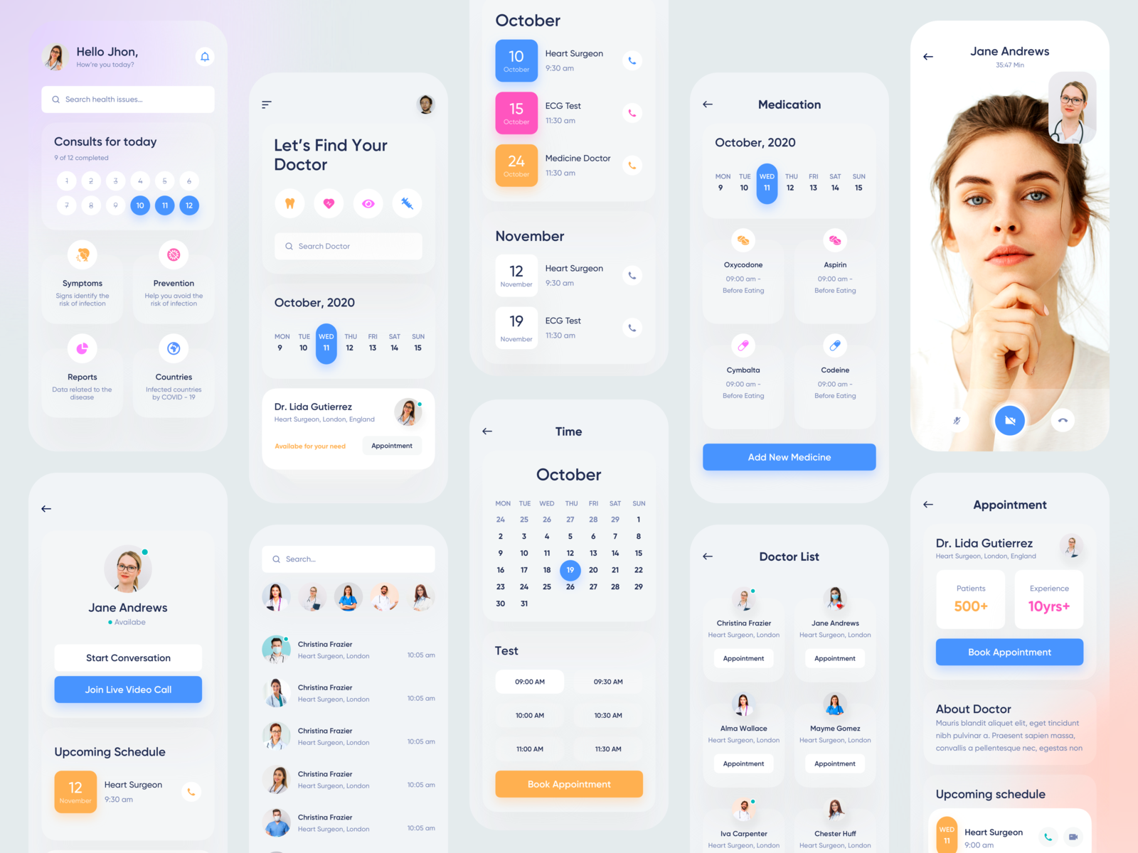 Medical Mobile App by Ishtiaq Khan Parag for Unflip on Dribbble