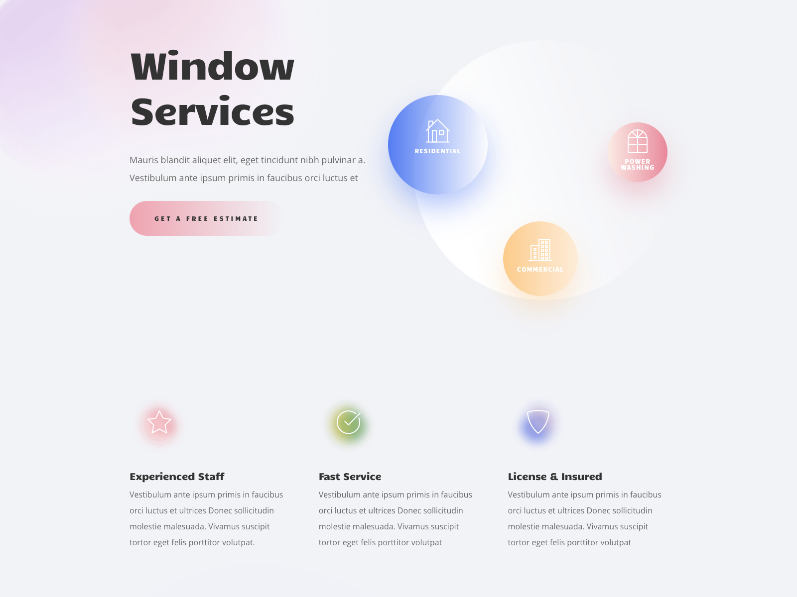 Window Cleaning Template Design for Divi by Ishtiaq Khan Parag for Elegant Themes on Dribbble