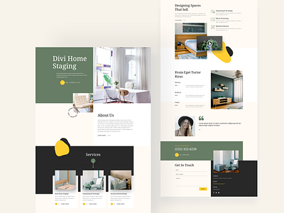 Home Staging - Sneak Peek design divi dribbblebestshot elegantthemes home staging illustration ishtiaqkhanparag landing page layout logo minimal product design template theme typography ui ux web design website wordpress