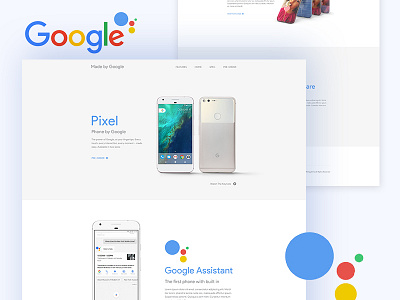 Google Pixel Phone Landing Page Concept dribbble best shot google google pixel phone landing page product ui ux