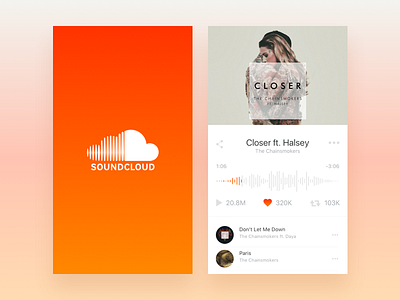 Soundcloud - As I Would Want It (Personally) app interface makeitbetter music player soundcloud ui ux web
