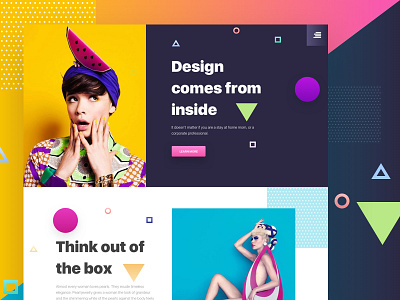 Design - Experimenting Colors color creative design gmail google gradient template typography ui ux