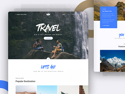 Landing Page - Travel agency landing app landing page dribbble best shot landing page real estate template travel travel agency travel agency landing