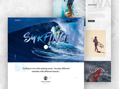 Landing Page - Surfing