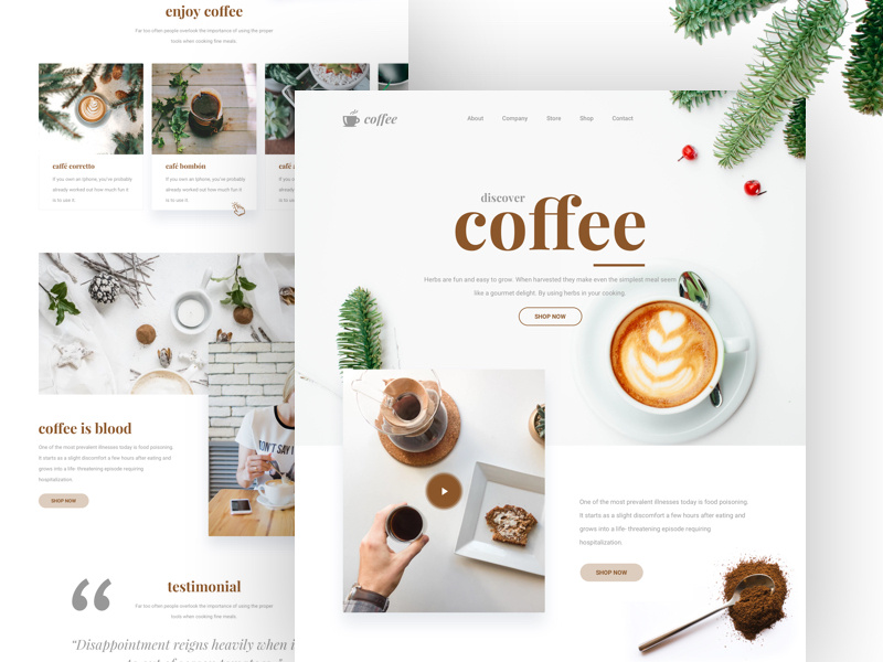 Landing Page - Coffee