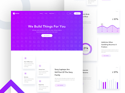 Landing Page - Design Agency 2018 clean landing page clean marketing page clean website coffee minimal landing page minimal website design ui ux
