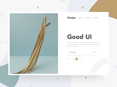 Split Header Design - Landing Page