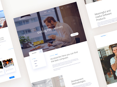 Homepage Design for a Software Company