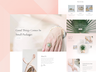 Jeweler Website Template Design for Divi