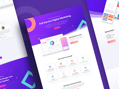 Digital Marketing Agency Website Template Design for Divi