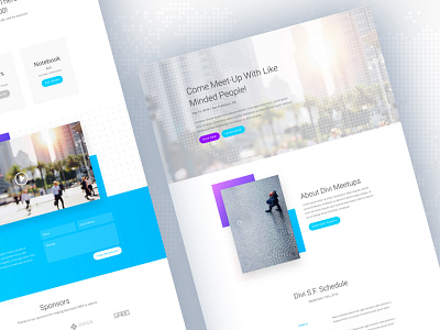 Meetup Layout Pack for Divi divi events landing layout meetup template website wordpress