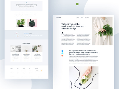 Blog Article Explore II 2018 article blog clean dribbble minimal photo post typography uinugget