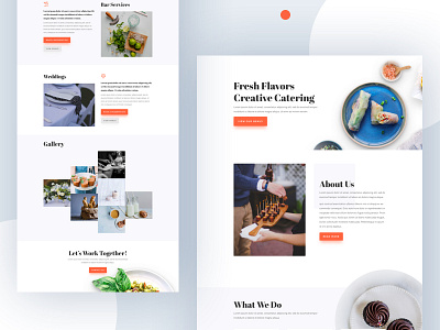 Food Catering Template Design for Divi