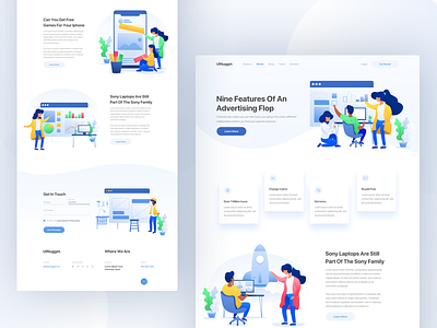 Design Agency II 2018 agency clean design dribbble best shot gradient homepage icon illustration landing page layout minimal product teamuinugget typography ui uinugget ux webdesign website