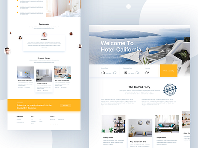 Minimal Hotel Landing for 2019 airbnb booking booking.com clean creative dashboard data visualization hotel hotel app hotel booking landing landing page layout minimal product typography ui ux webdesign website