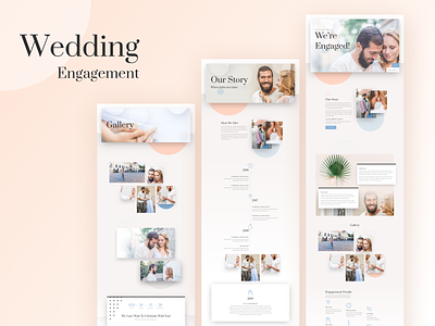 Wedding Engagement Template Design for Divi