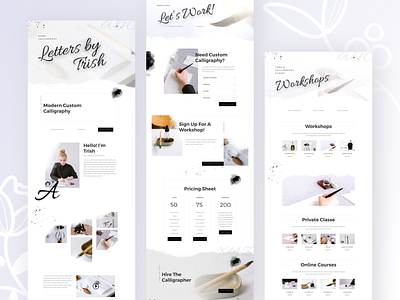 Calligrapher Template Design for Divi