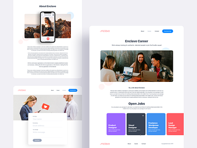 Enclave Inner Pages chat chat app chatting dating dating app dating website datingapp dribbble best shot enclave plan page plants profile social social app social network swipe uinugget vector