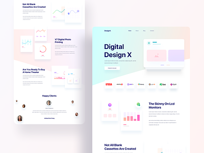 Digital Design Agency 3.0 animated animation app design gradient home landing page payment product design system typography ui user experience user interface ux video web web design webflow website