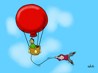 Up and awaaaaaaaayyyyy ... balloons illustration kids image