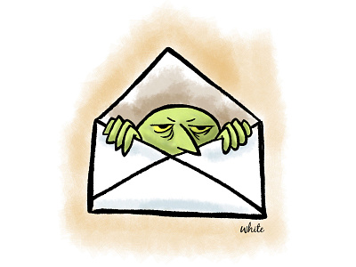 Malicious email editorial illustration