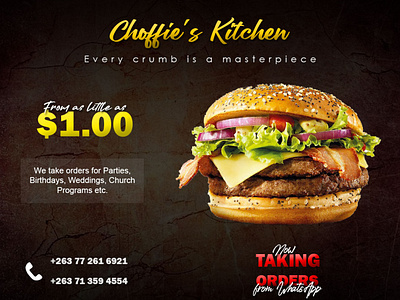 Choffie's Kitchen burger choffieskitchen