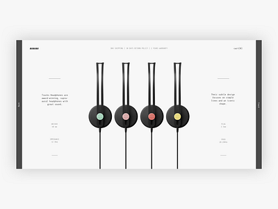 Aiaiai Tracks 2.0 | Headphones Page aiaiai e commerce ecommerce minimalistic music ui ux