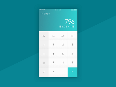 Daily UI #004 - Calculator 004 4 calculator dailyui design interface ui visual