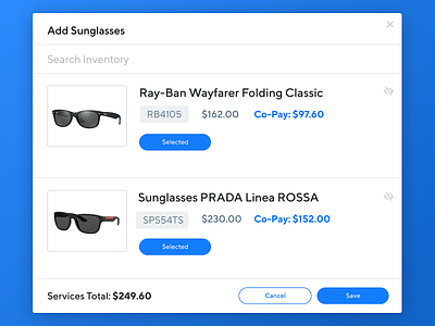 Eyeglass Checkout Experience daily dailyui design healthcare insurance interface product design sunglasses ui ux visual visual design