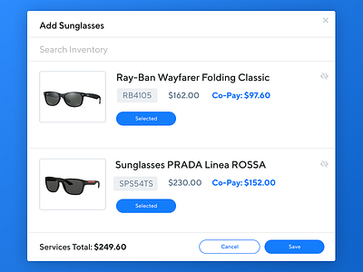 Eyeglass Checkout Experience