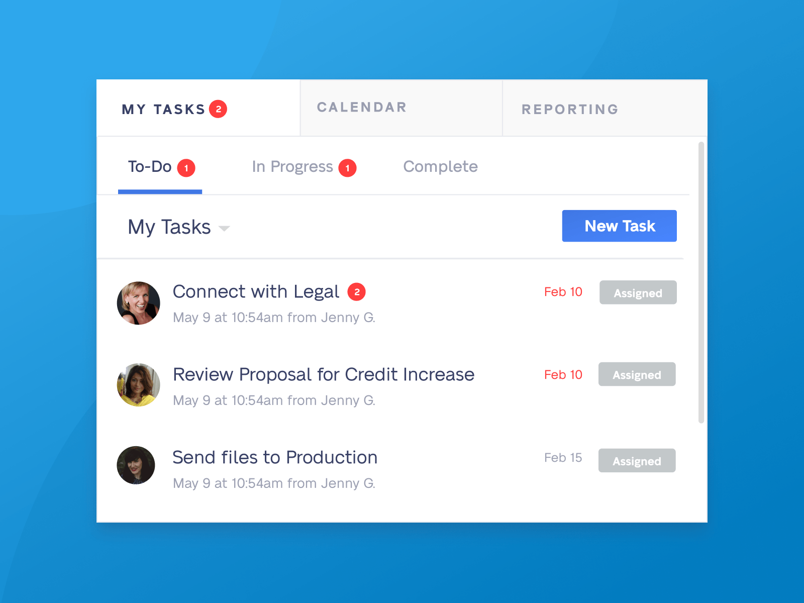Task Module by Corey Mines on Dribbble