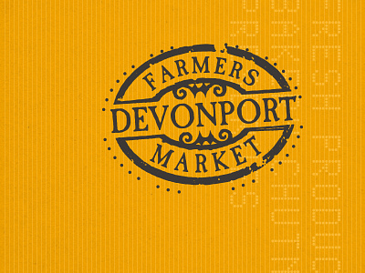 Devonport Farmers' Market branding identity illustration logo