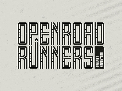 OpenRoad Runners 2017 branding design logo typography