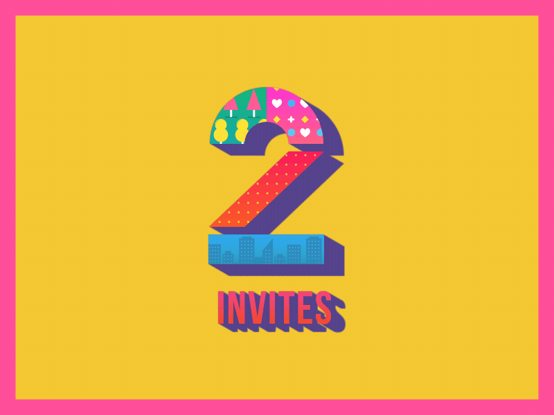 2 Dribbble Invites prospects designers gif giveaway dribbble invite