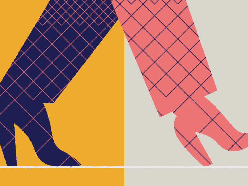 Walk_today walk cycle motion design loop animation gif