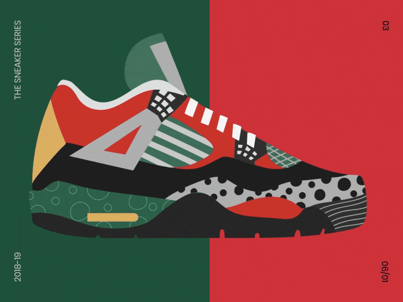 The Sneaker Series | 02 of 03 animation design gif illustration loop motion design sneakers