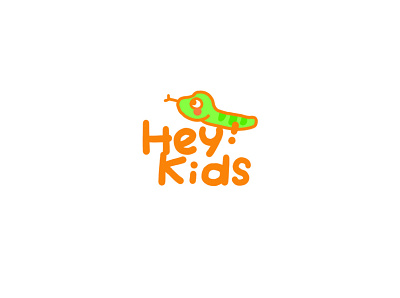 Hey!kids design logo