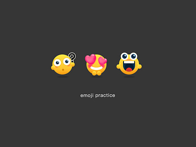 Emoji practice app icon illustration logo ui