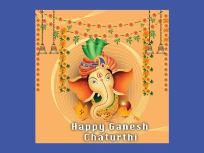 Happy Ganesh Chaturthi Creative Instagram Post creative instagram post design designer festival ganesh chaturthi graphic design illustration instagram post